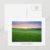 Zonnetijd in Toscane briefkaart tekst witte grens (Voorkant / Achterkant)