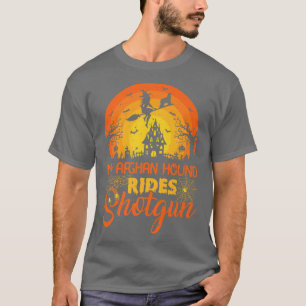 Zonnetijd Mijn Afghaanse hond Ride Shot Hallo T-shirt