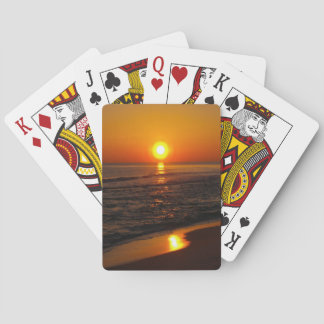 Zonnetijd op de Beach foto Pokerkaarten
