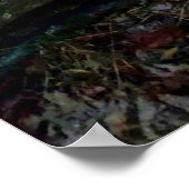 Zonnetijd op de blauwe parkeerplaats poster (Hoek)