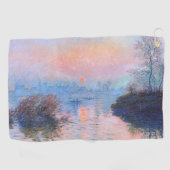 Zonnetijd op de Seine Claude Monet Golfhanddoek (Horizontaal)