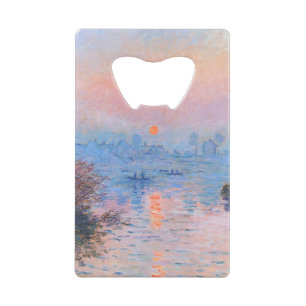 Zonnetijd op de Seine Claude Monet Kredietkaart Flessenopener