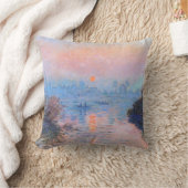 Zonnetijd op de Seine Claude Monet Kussen (Deken)
