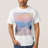 Zonnetijd op de Seine Claude Monet T-shirt (Voorkant)