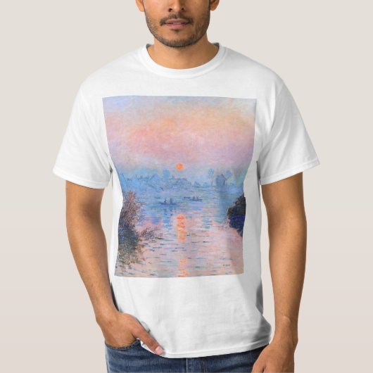 Zonnetijd op de Seine Claude Monet T-shirt (Voorkant)