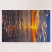 Zonnetijd op het strand legpuzzel (Horizontaal)
