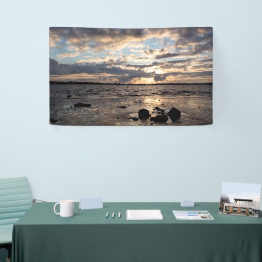 Zonnetijd op het strand spandoek (Beurs)