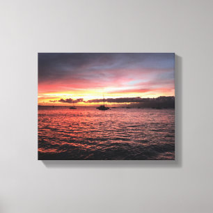 Zonnetijd op Maui Canvas Afdruk