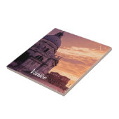 Zonnetijd over de Basilica in Venetië Tegeltje (Zijkant)