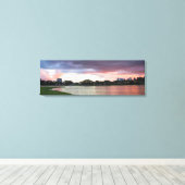 Zonnetijd over het park canvas afdruk (Insitu (Houten vloer))