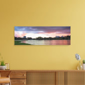 Zonnetijd over het park canvas afdruk (Insitu (Woonkamer))
