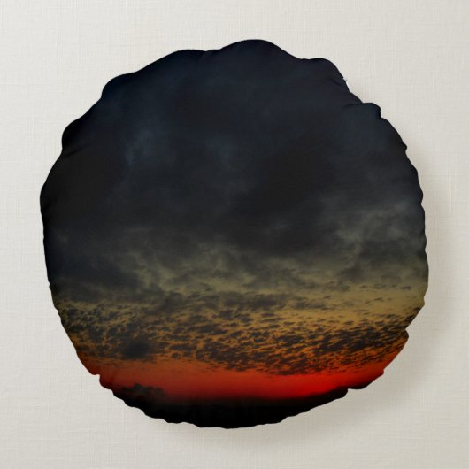 Zonnetijd voor het Storm Rond Kussen (Achterkant)