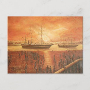 Zonneuur in het verleden briefkaart