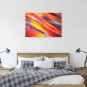 Zonnevaste Abstracte kleuren Canvas Afdruk (Insitu (Slaapkamer))