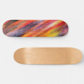 Zonnevaste Abstracte kleuren Skateboard (Horizontaal)