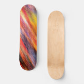 Zonnevaste Abstracte kleuren Skateboard (Voorkant)