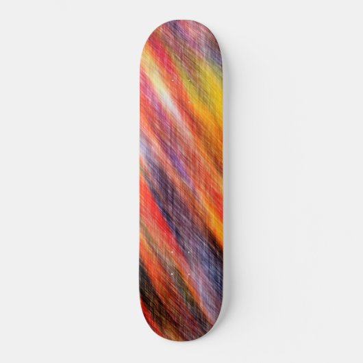 Zonnevaste Abstracte kleuren Skateboard (Voorkant)