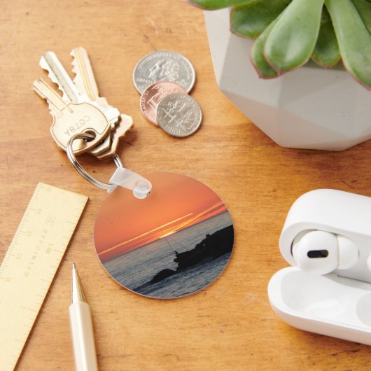 Zonnevaste Button Sleutelhanger (Bureau)