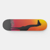 Zonnevaste Giraffe met als schaatbord Skateboard (Horizontaal)