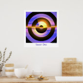 Zonnevaste schijf poster (Keuken)