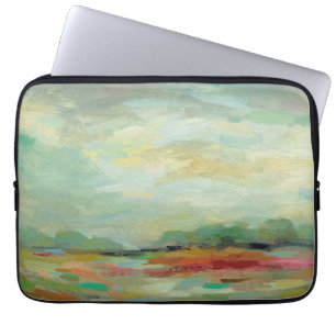 Zonneveld Abstracte afdrukken   Silvia Vassileva Laptop Sleeve