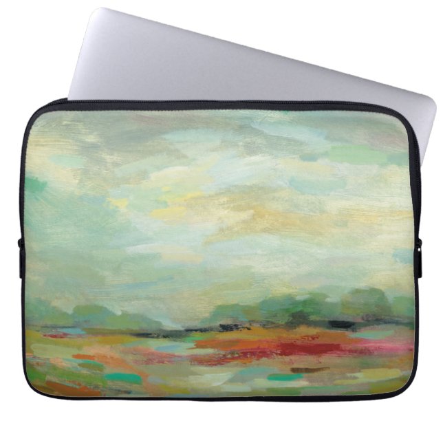 Zonneveld Abstracte afdrukken | Silvia Vassileva Laptop Sleeve (Voorkant)