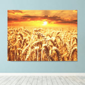 Zonneveld en warmteveld canvas afdruk (Insitu (Houten vloer))