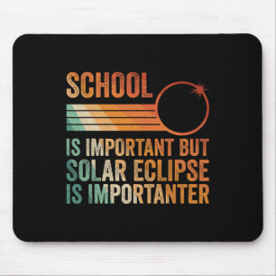 Zonneverduistering 2024 Shirt School Zonneverduist Muismat