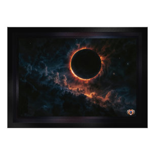 Zonneverduistering die Awe AI Art van Xzendor7 ins Foto Afdruk