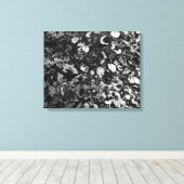 Zonneverlichte bladeren canvas afdruk (Insitu (Houten vloer))