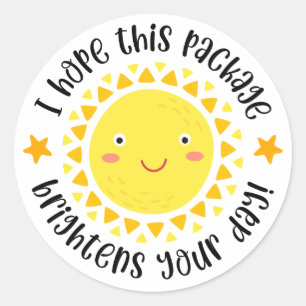 Zonneverpakkingssticker Ronde Sticker