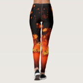 Zonnevlakke fractale Leggings (Achterkant)
