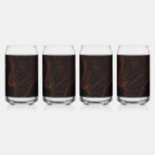 Zonnevlam Bliksem God Blikvorm Glas (Achterkant)
