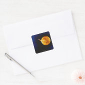 Zonnevlam Vierkante Sticker (Envelop)