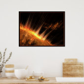 zonnevlammen poster (Keuken)