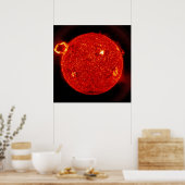 Zonnevlammen worden uit onze zon verwijderd poster (Keuken)
