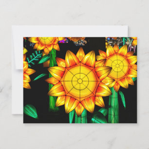 Zonnevlamzonnebloemen  briefkaart