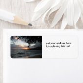 Zonnevrije adresetiketten etiket (Insitu)