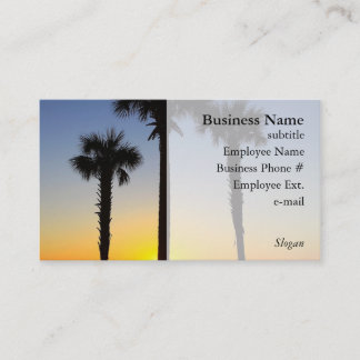 Zonnevrije Visitekaartjes van palmbomen