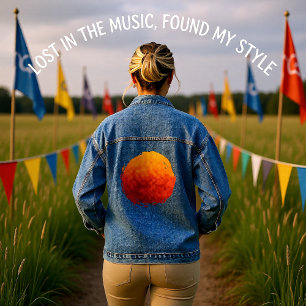 Zonnewende Bloei Denim Jacket