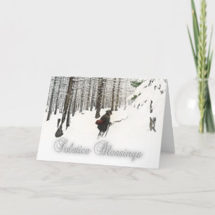 Zonnewende Zegeningen Feestdagen Kaart