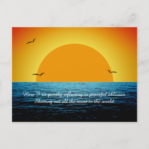 zonnewijzer briefkaart