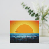 zonnewijzer briefkaart (Staand voorkant)