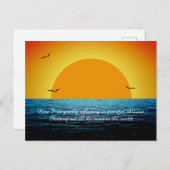 zonnewijzer briefkaart (Voorkant / Achterkant)