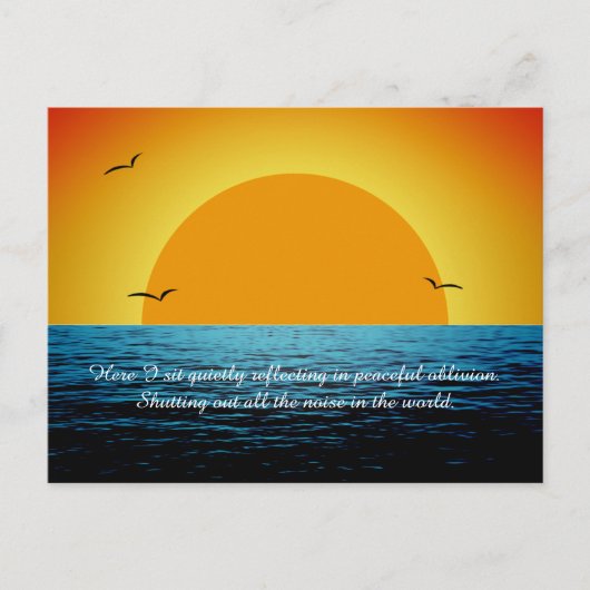 zonnewijzer briefkaart (Voorkant)