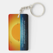 zonnewijzer sleutelhanger (achterkant)