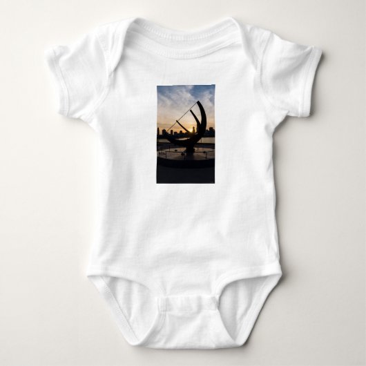 Zonnewijzer Zonsondergang Romper (Voorkant)