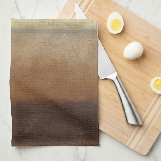 Zonnewoestijnlandschap door Norman Wyatt Theedoek (Quarter Fold)