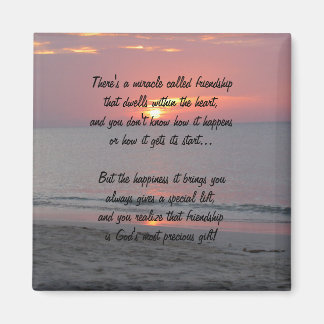 Zonnewonder van vriendschap Poem Magnet Magneet
