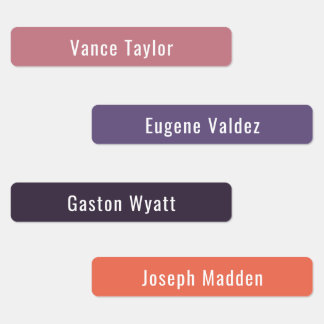 Zonnezomerkleurenpalet Waterbestendige labels